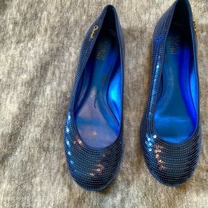 Coach sequin ballet flats. Women’s size 8